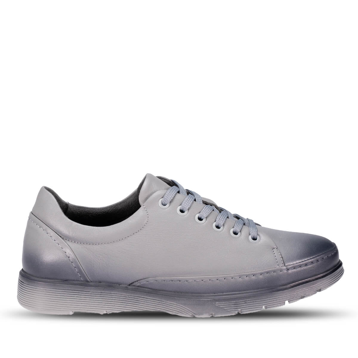 OLIVER-G Men's Leather Shoes Grey