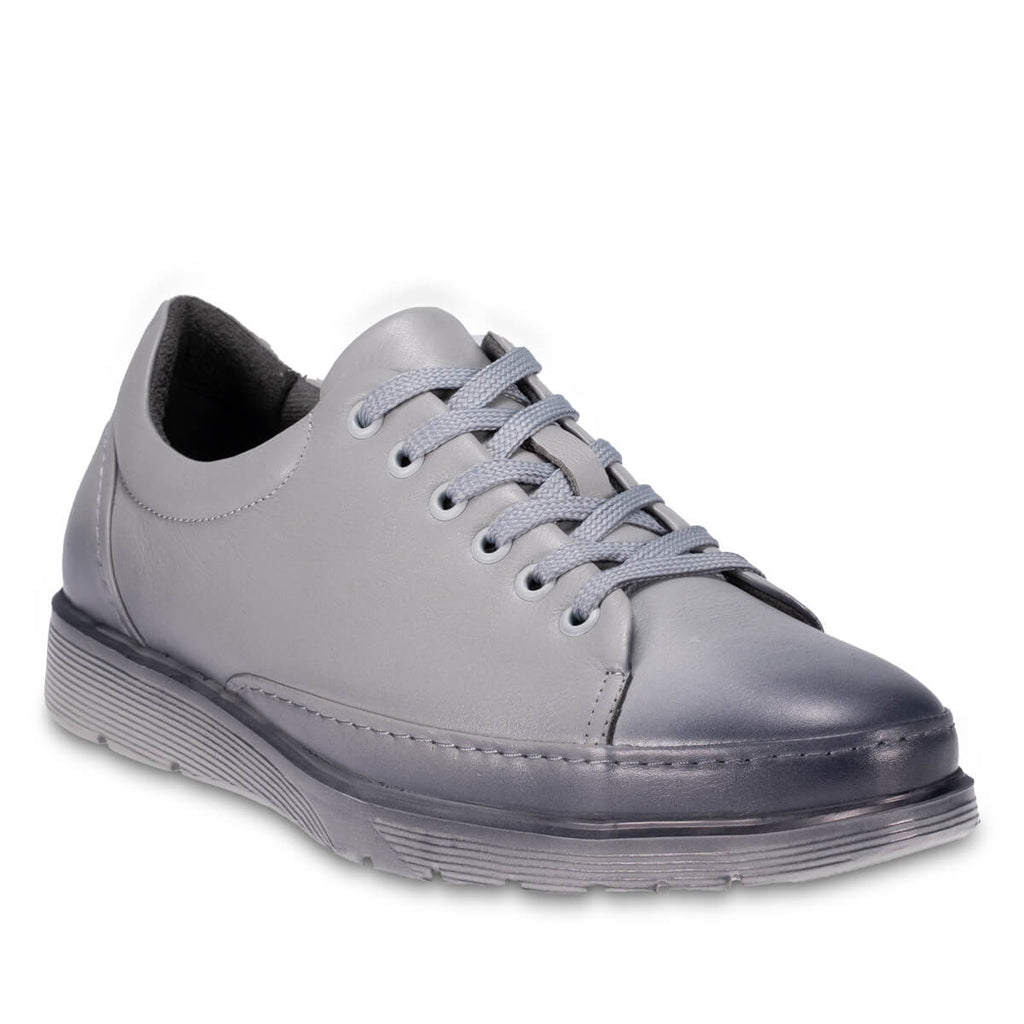 OLIVER-G Men's Leather Shoes Grey