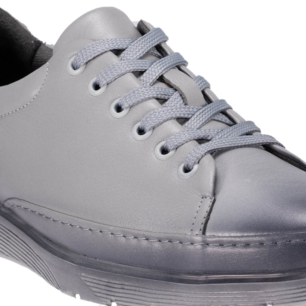 OLIVER-G Men's Leather Shoes Grey