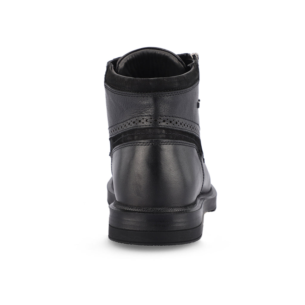 OWEN-G Men's Leather Boots Black
