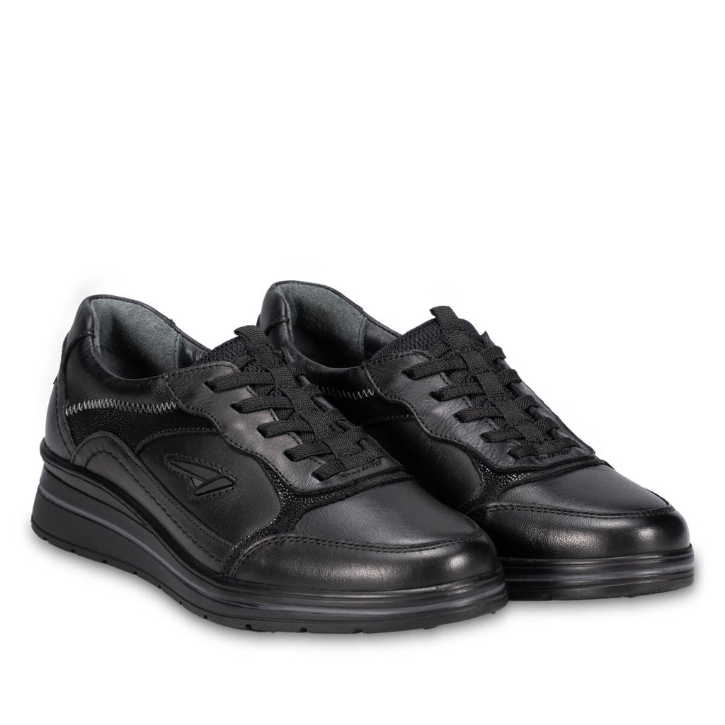 PEON-H Women's Leather Shoes Black
