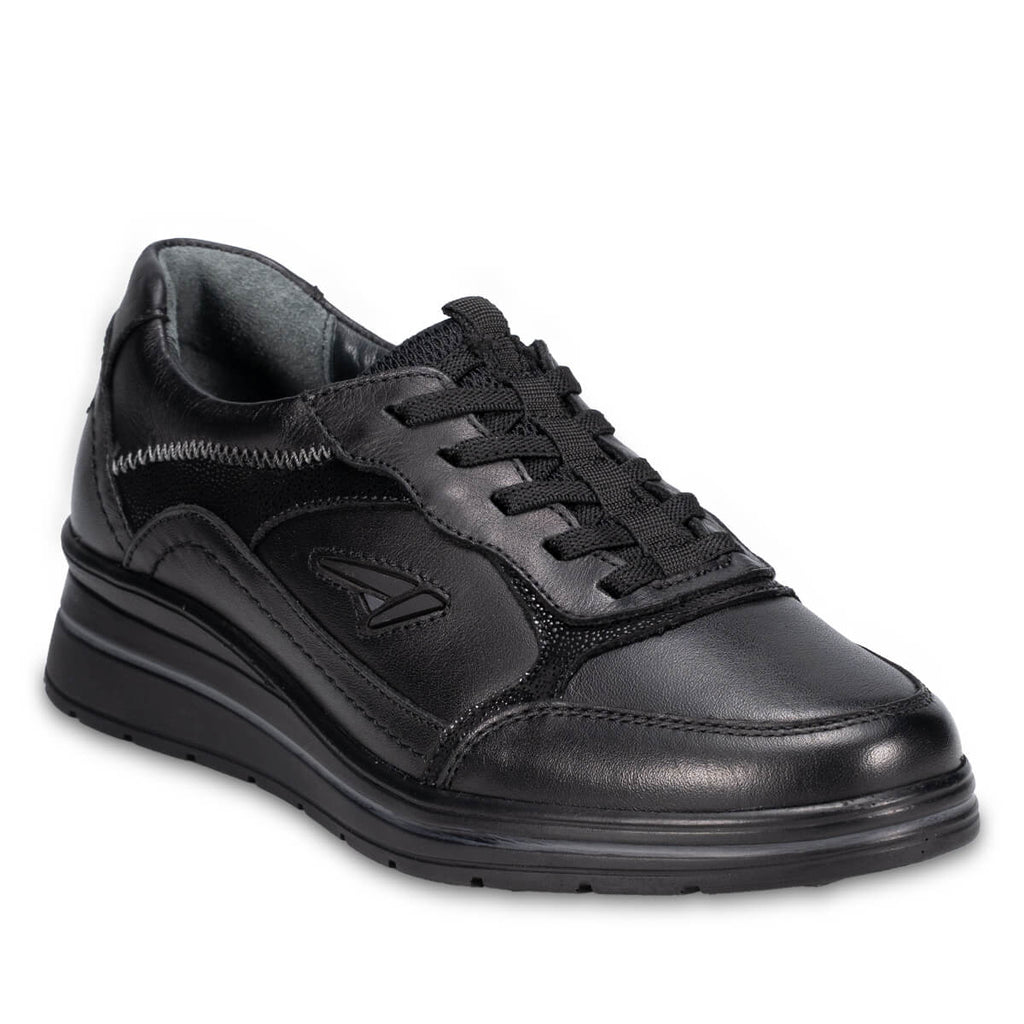 PEON-H Women's Leather Shoes Black