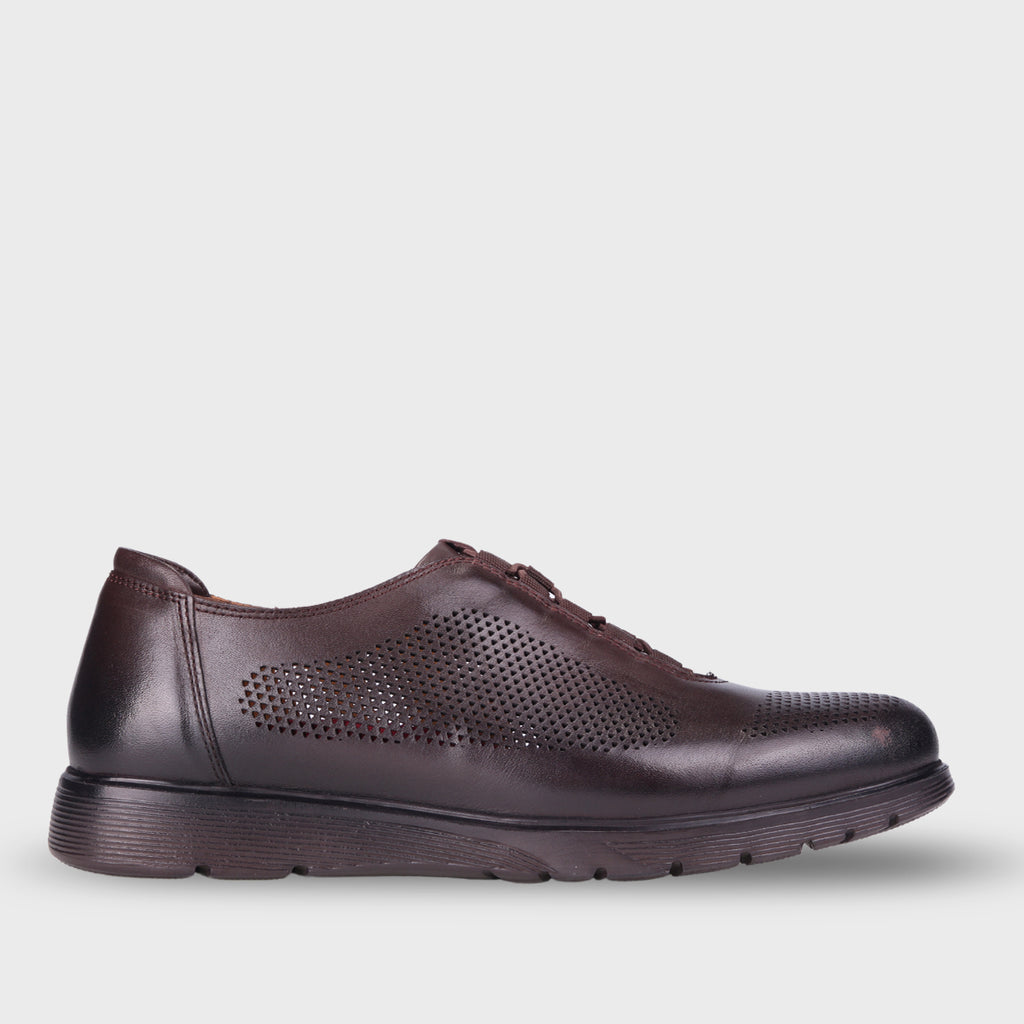 RAFAEL-H Men's Leather Shoes Brown