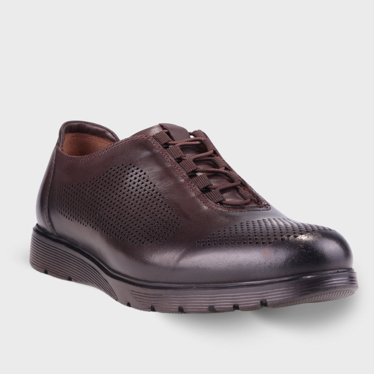 RAFAEL-H Men's Leather Shoes Brown
