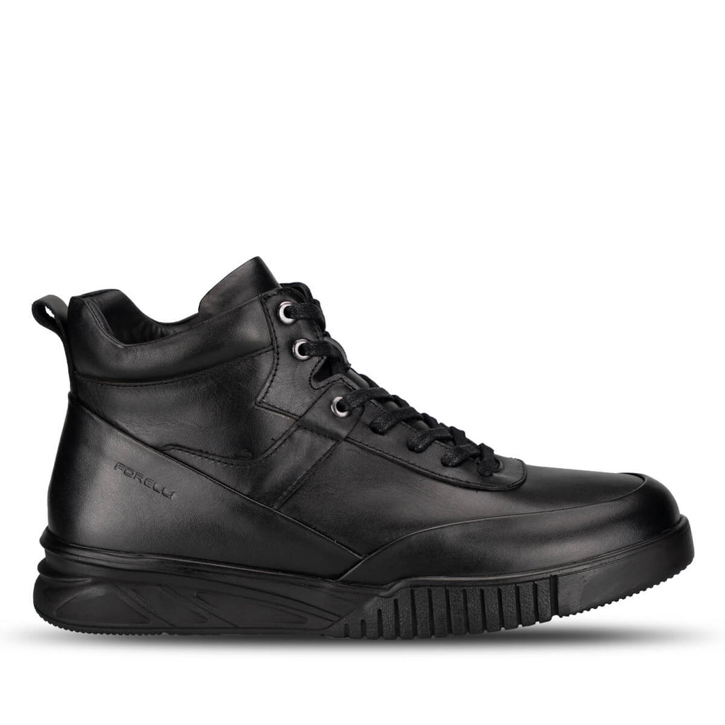 REGAN-G Men's Leather Boots Black
