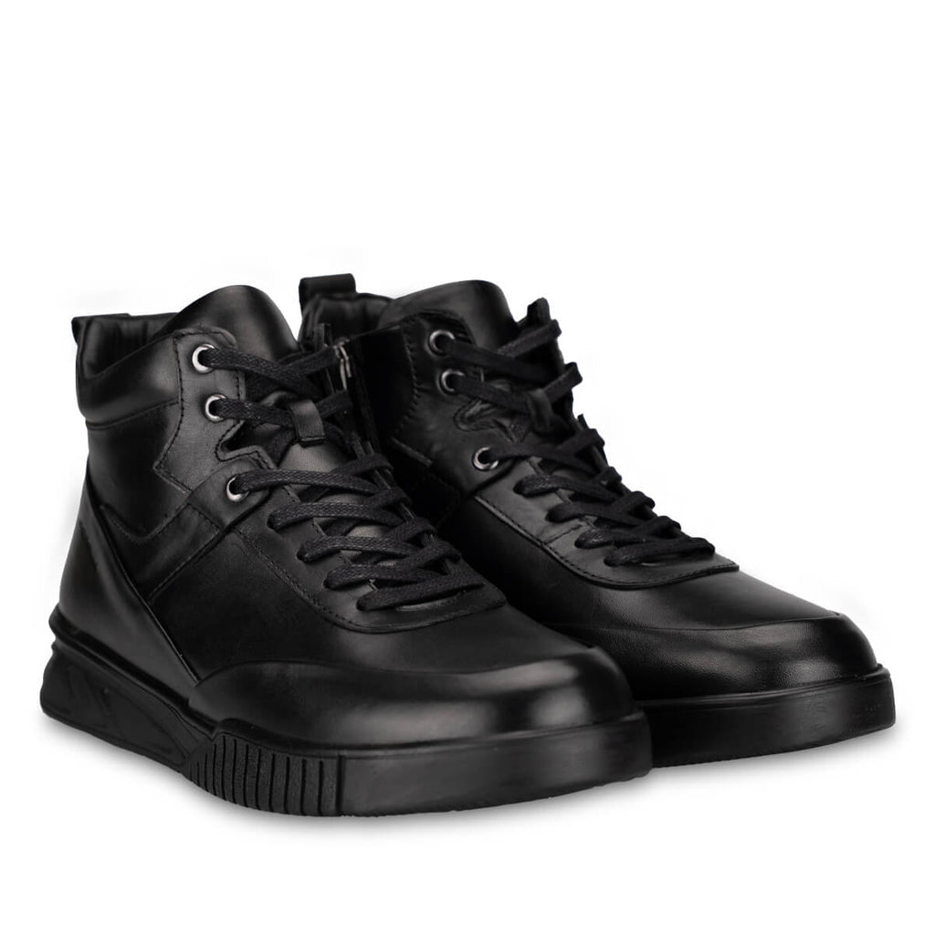 REGAN-G Men's Leather Boots Black