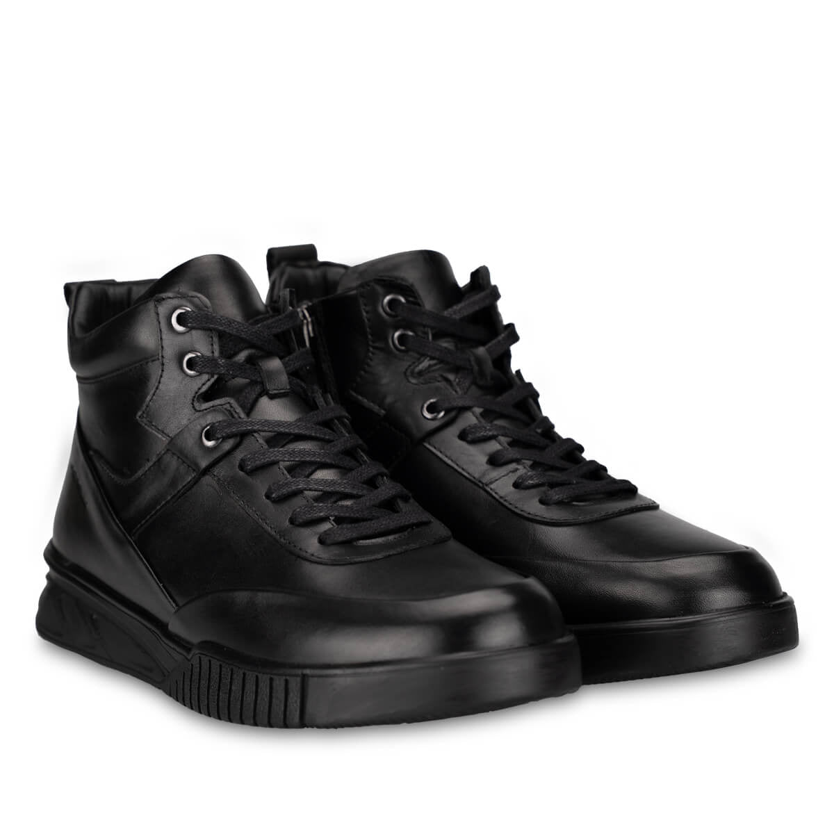 REGAN-G Men's Leather Boots Black