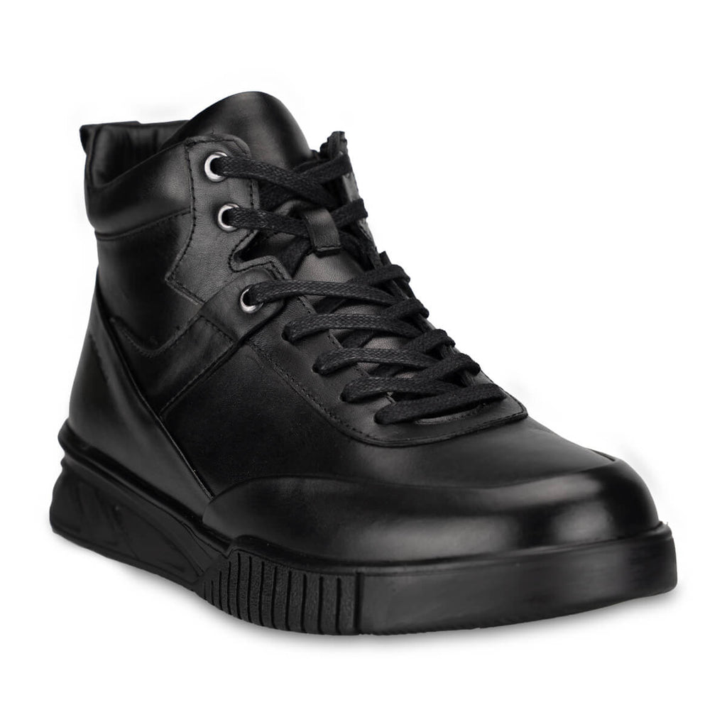 REGAN-G Men's Leather Boots Black