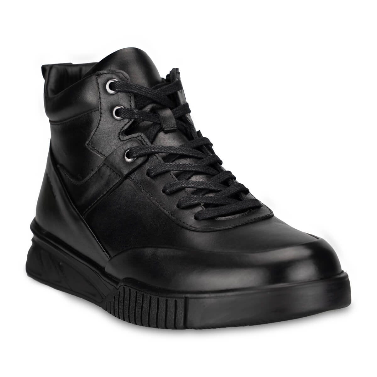 REGAN-G Men's Leather Boots Black