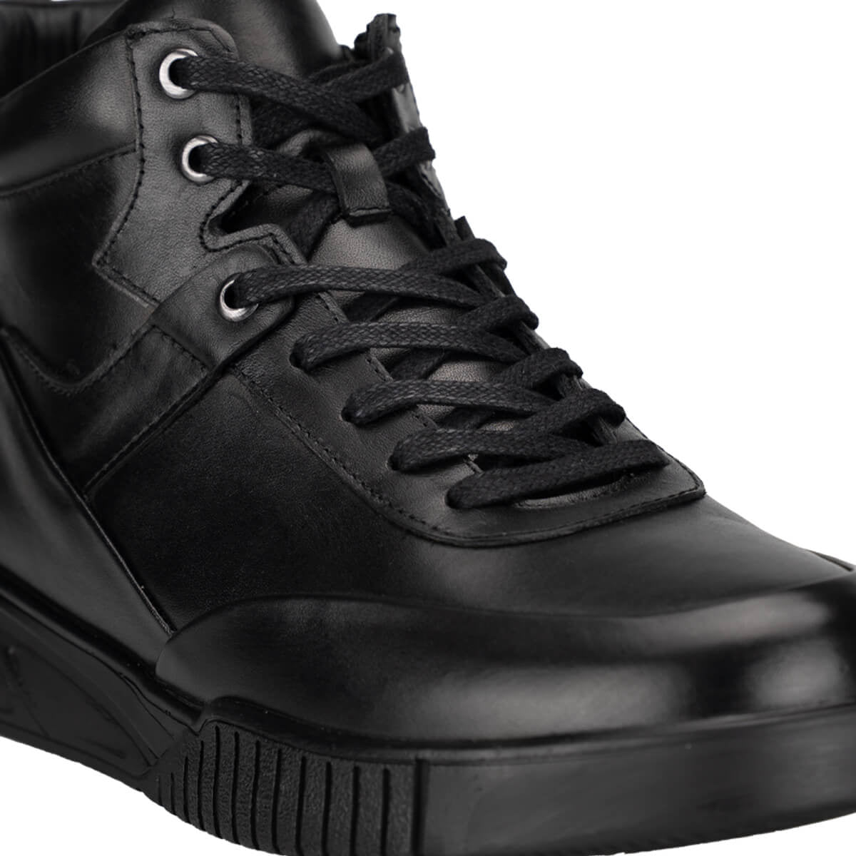 REGAN-G Men's Leather Boots Black