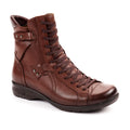 RETRO-G Women's Leather Boots in Tan