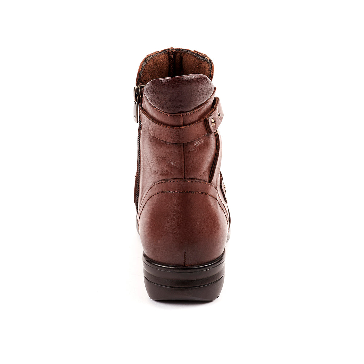RETRO-G Women's Leather Boots in Tan