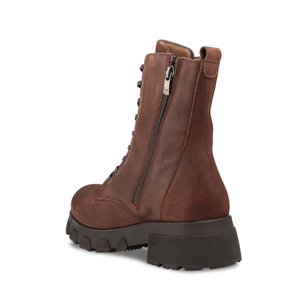 ROZWEST-G Women's Leather Boots Brown