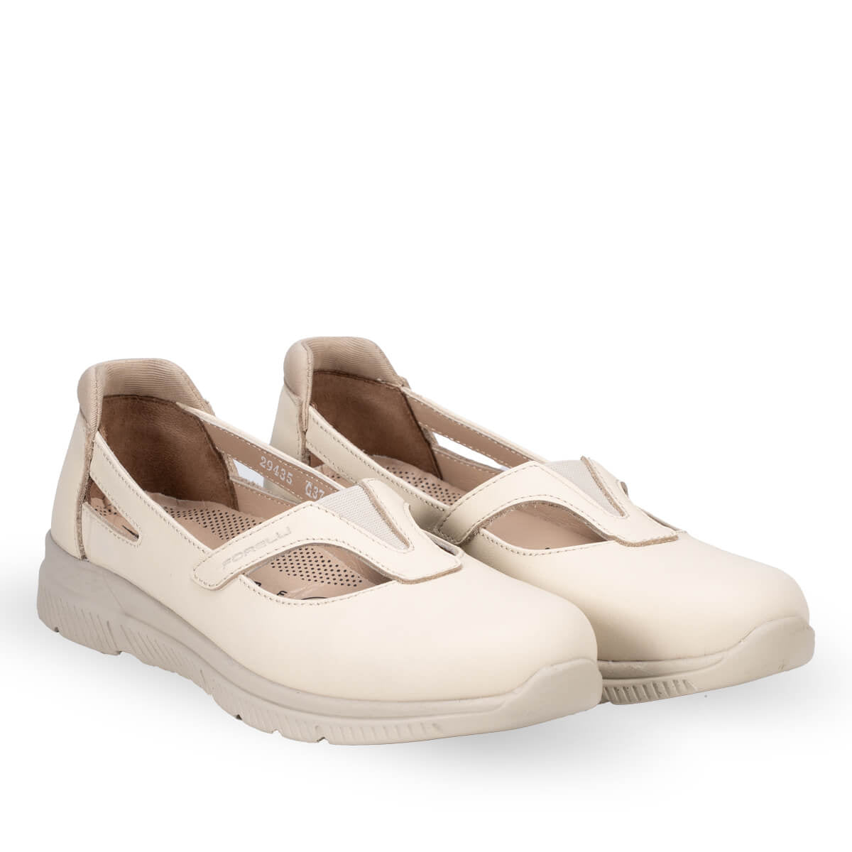 SOLE-G Women's Leather Shoes Beige