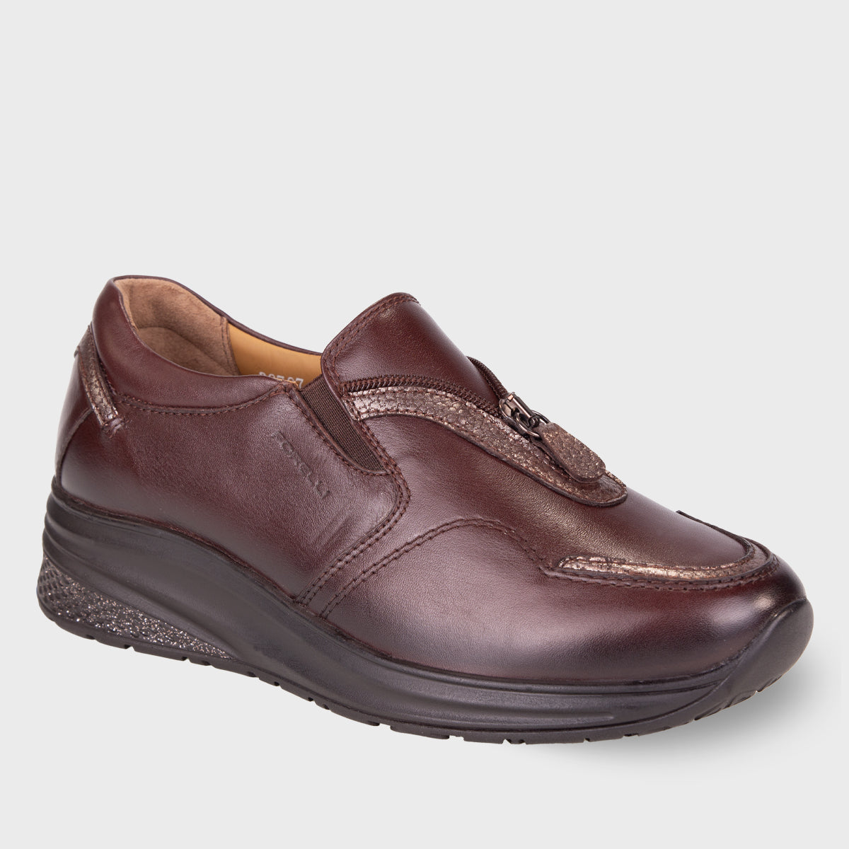 TETA-H Women's Leather Shoes Brown