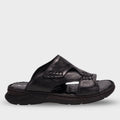TUNA-G Men's Leather Slippers Black