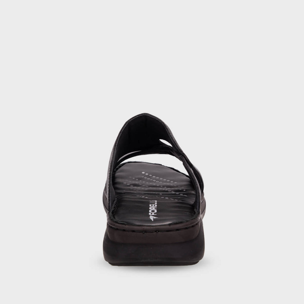 TUNA-G Men's Leather Slippers Black