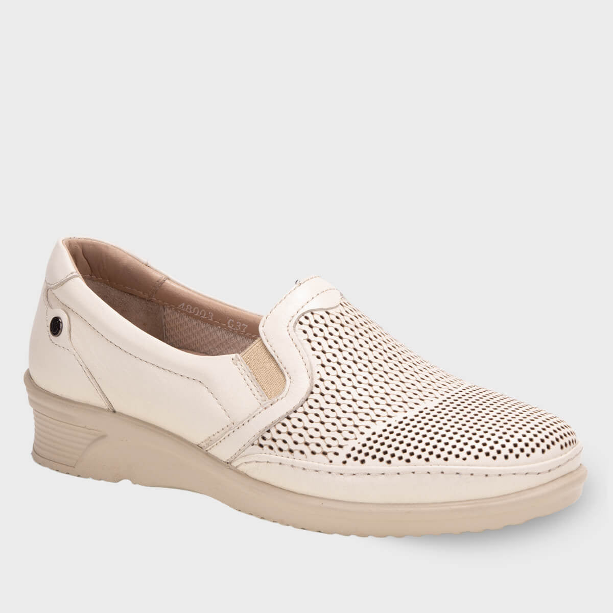 VINKA-G Women's Leather Shoes Beige