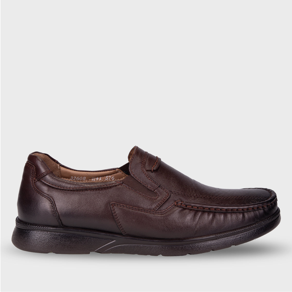 ZEKE-H Men's Leather Shoes Brown