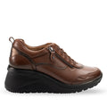 ZEYEM-G Women's Leather Shoes Brown